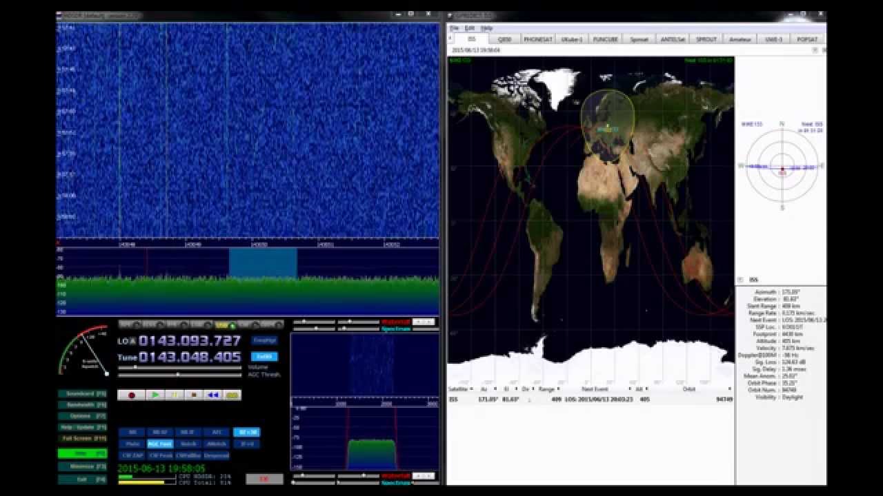 SQ5KTM ISS bounce at 143.050MHz from Graves Radar France HD