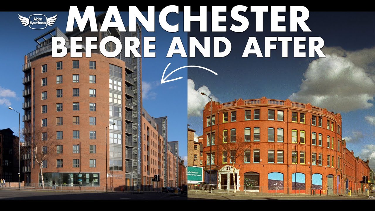 Манчестер до и после (и после) — переходные изображения архитектуры MCR UK «Тогда и сейчас»