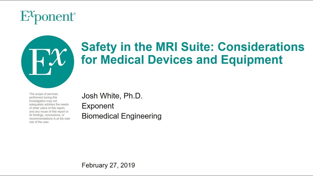 Safety in the MRI Suite Considerations for Medical Devices and Equipment