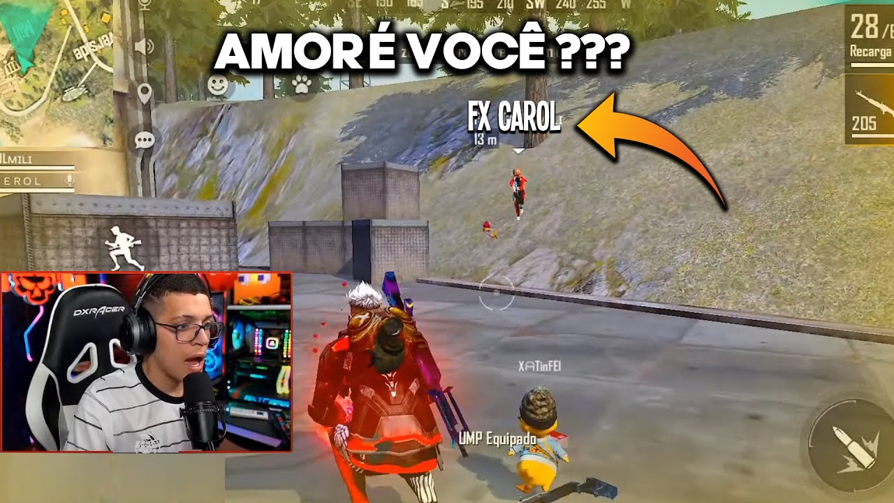 REAÇÃO DO CEROL AO CAIR NA PARTIDA CONTRA SUA ESPOSA!!! KKKKKK