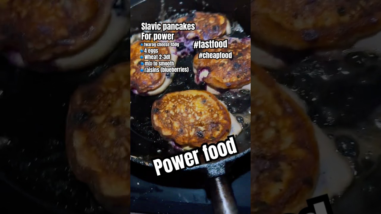 Power food! Slavic pancakes syrnici warrior food