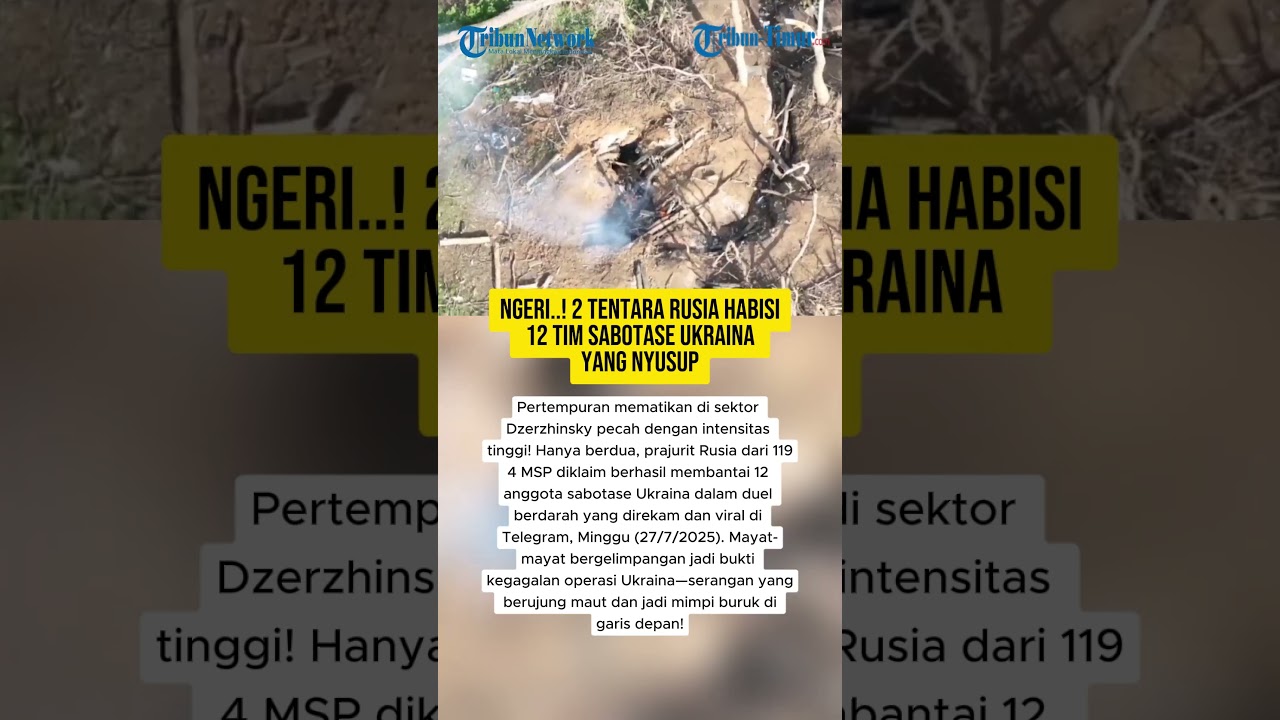 NGERI..! 2 TENTARA RUSIA HABISI 12 TIM SABOTASE UKRAINA YANG NYUSUP