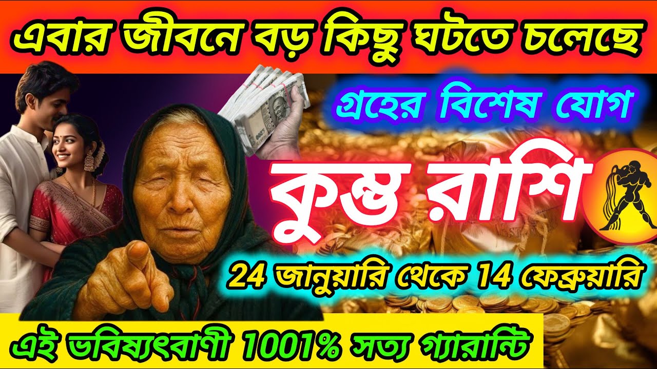 কুম্ভ রাশি - এবার জীবনে বড় কিছু ঘটতে চলেছে। গ্রহের বিশেষ যোগ। Kumbh Rashi January 2025|Aquarius 2025