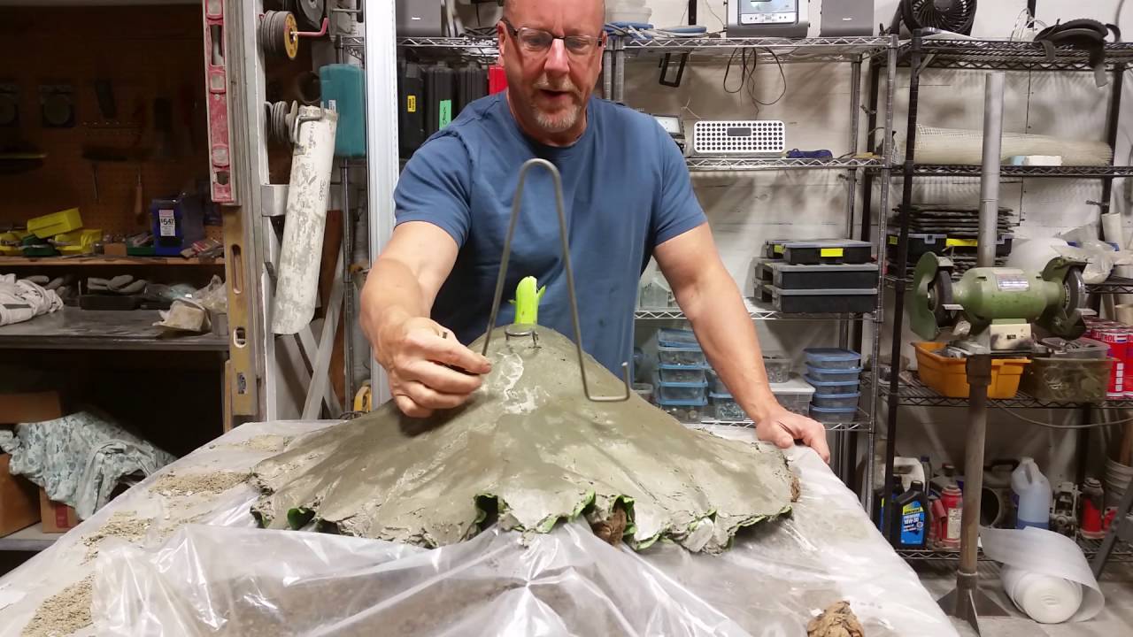 Concrete Rhubarb leaf,how to flip.