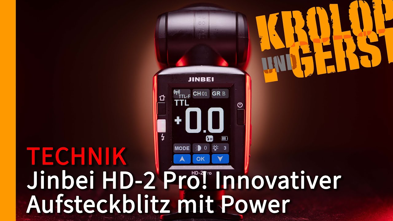 Jinbei HD-2 Pro! Innovativer Aufsteckblitz mit Power 📷 Krolop&Gerst
