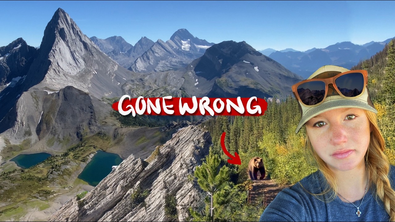 Epic solo hike with a CLOSE CALL bear encounter 😳🐻‼️