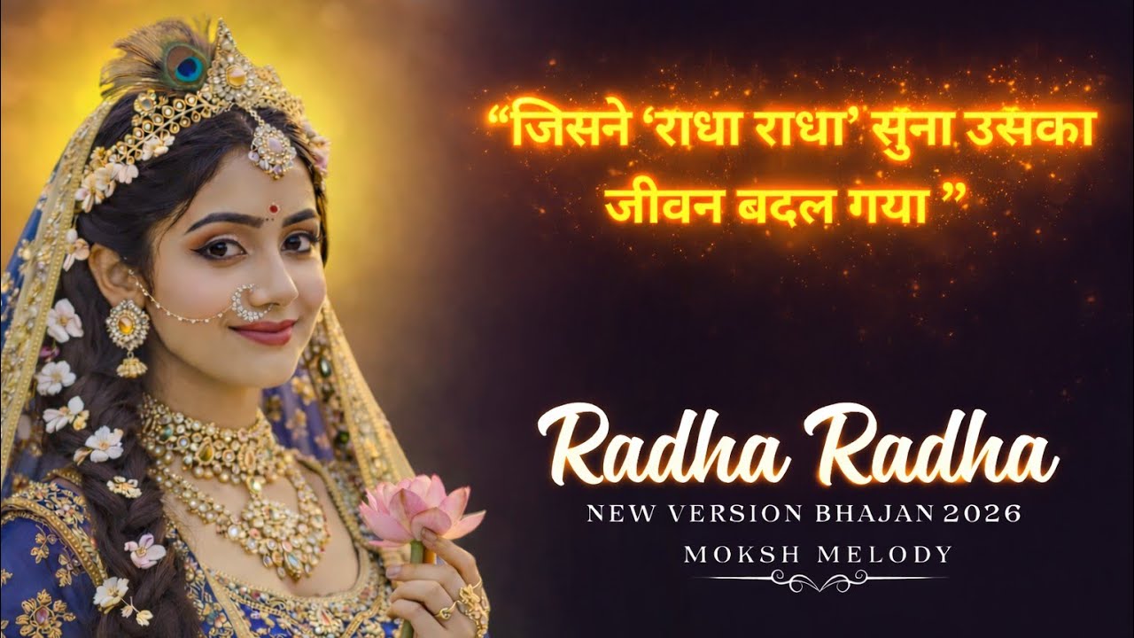 🌼 Soulful Radha Radha jaap 2026 | Divine Nonstop Krishna Bhakti jaap | Peacful Bhajan