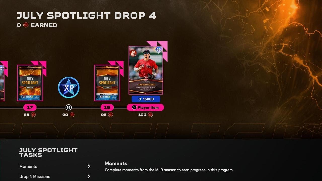 MLB The Show 25: 8/5 Update JULY Spotlight Drop 4 All Rewards Revealed with Attributes