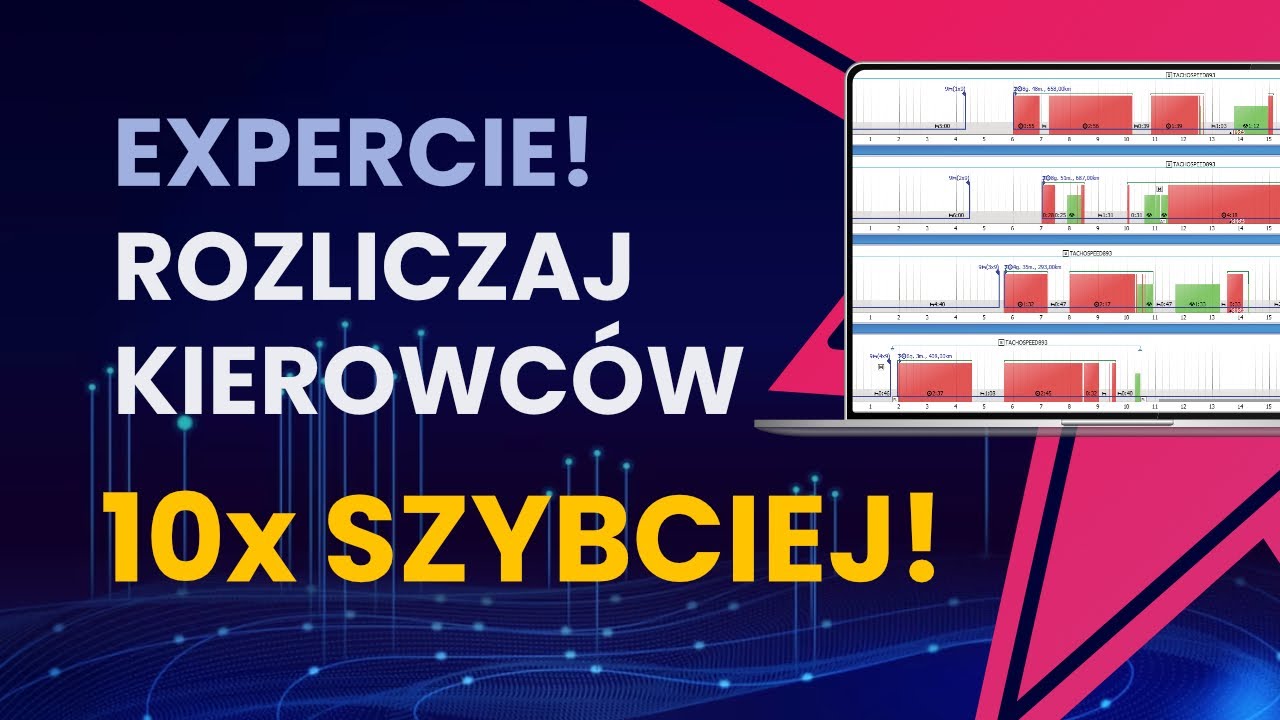 Tachospeed Expert - 10-krotnie szybsze rozliczenia kierowców 🚚