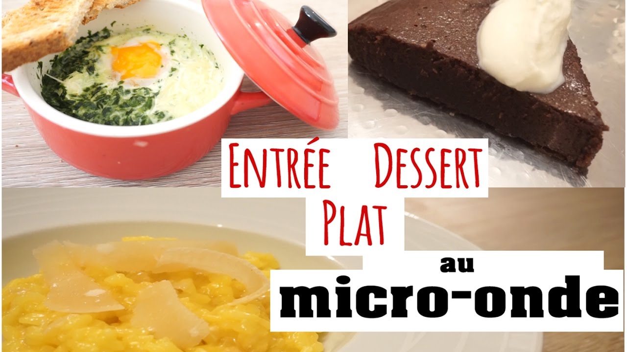 #JJC JEUDI JE CUISINE AU MICRO-ONDE ENTREE / PLAT / DESSERT