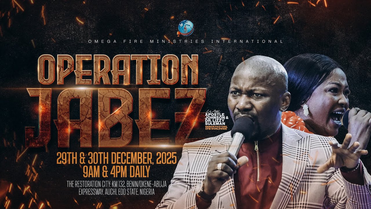OPERATION JABEZ 2025 || Apostle Johnson & Dr. Lizzy Suleman || Day2 Morning 30th Dec. 2025