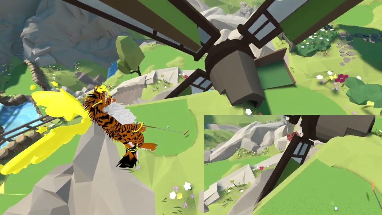 Walkabout Mini Golf VR [#3 | Quixote Valley | Blind]: I could get lost here ☁️