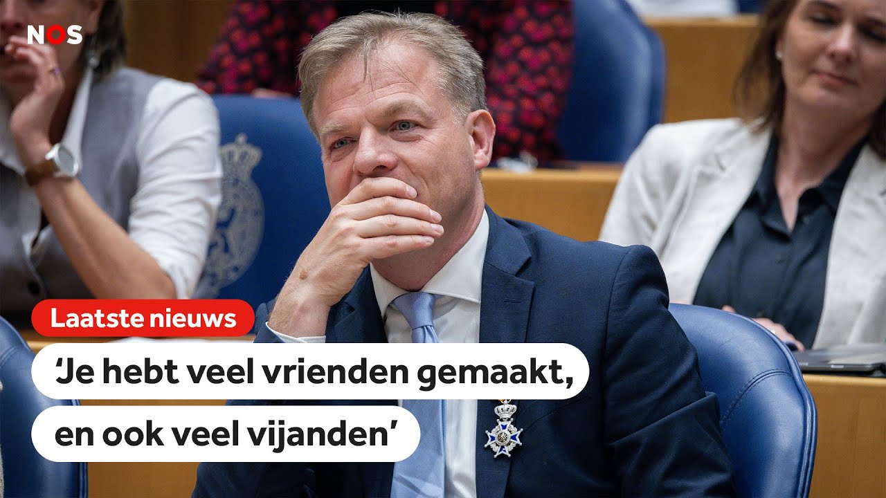 Omtzigt emotioneel na afscheidsspeech