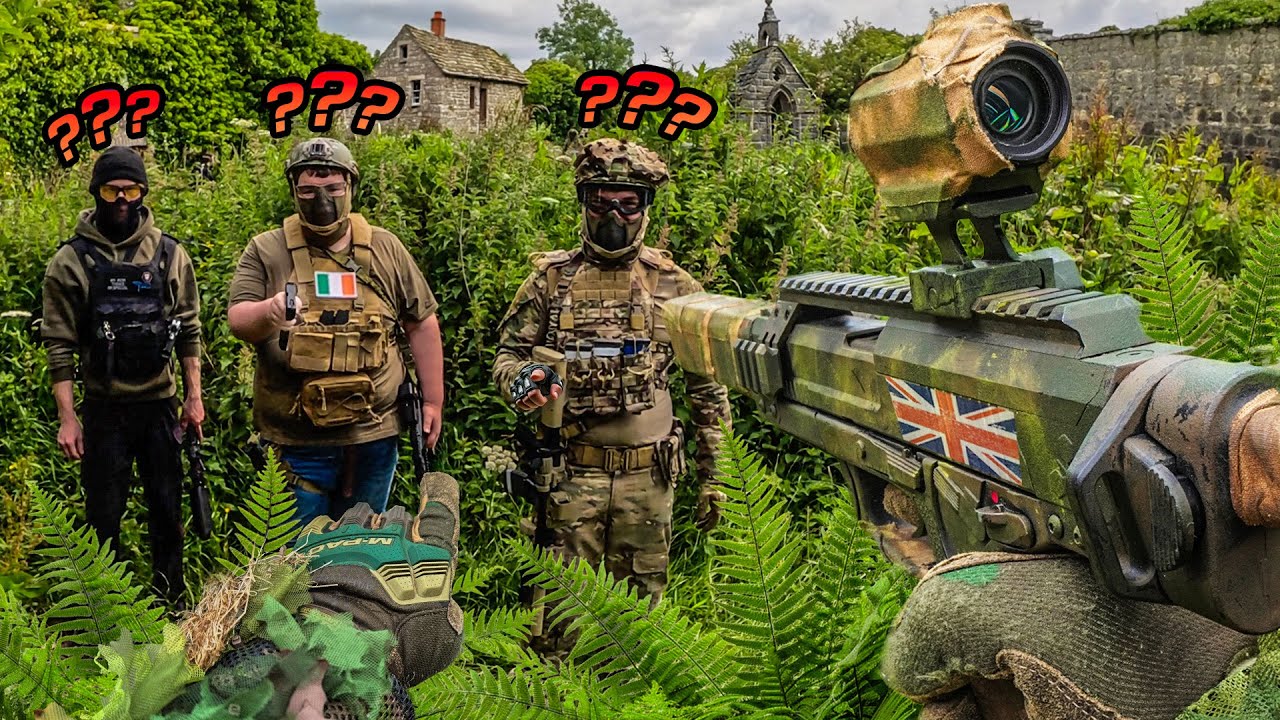 British Guy Causes CHAOS At AMAZING Irish Airsoft Field | Ghillie Sniper Battle