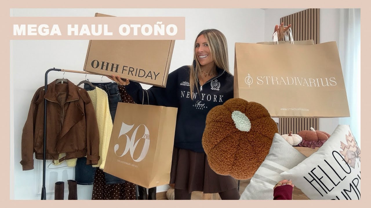 HAUL OTOÑO 2025 | ZARA, OHH FRIDAY, Stradivarius, Lefties y Amazon | Tendencias Moda y Decoración