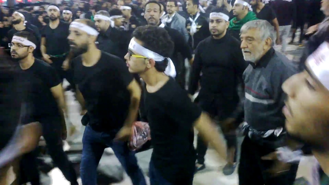 اباذر الحلواجي في موكب عزاء أهالي البحرين ليلة 20 صفر ( ليلة الأربعين ) 1436 في كربلاء المقدسة