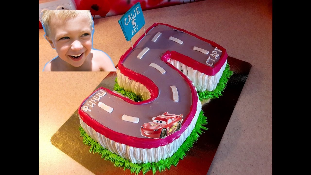 Украшаем Торт Кремом Для Мальчика 5 лет