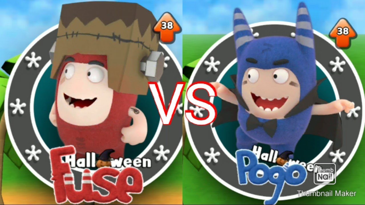 Oddbods Turbo Racing - Halloween Fuse vs Halloween Pogo Gameplay Android, iOS | Kick Tom