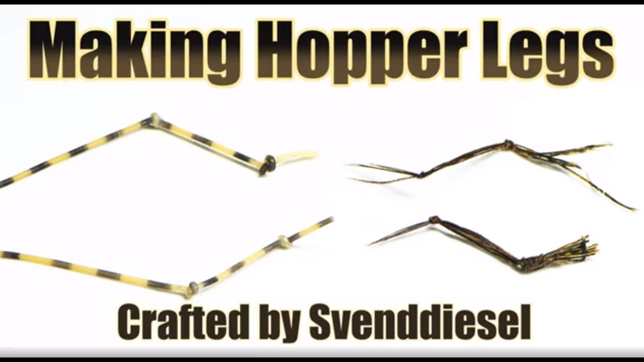 How to Make Natural and Rubber Knotted Hopper Legs Tutorial