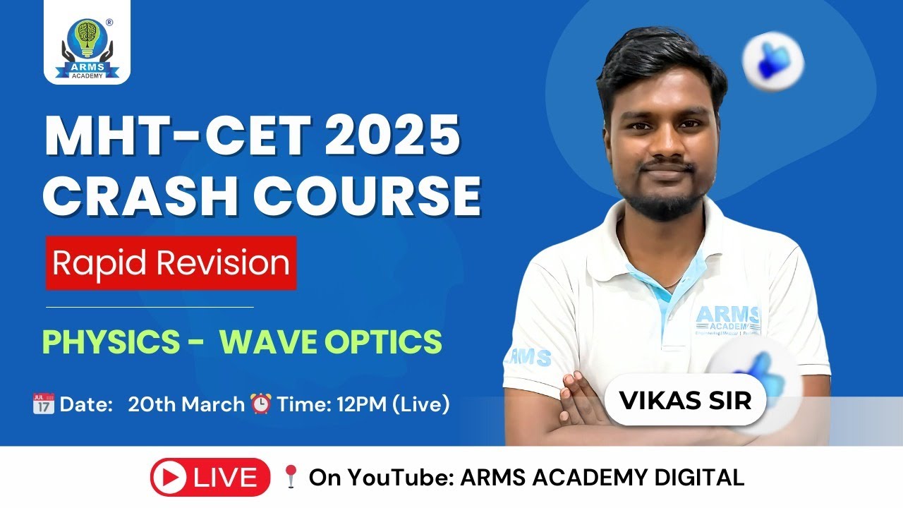 One Shot Revision - MHT-CET - Wave Optics #physics #mhtcet