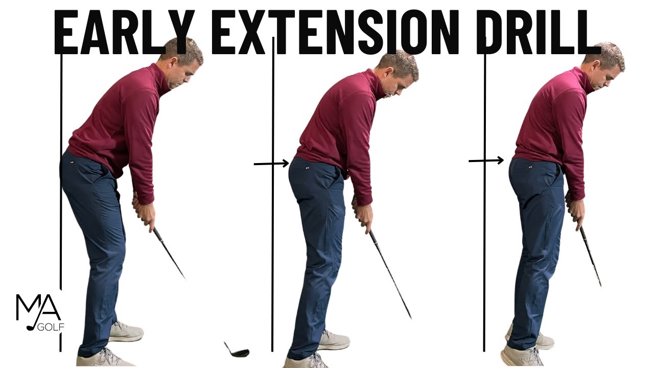 Early Extension Drill - start striking the ball better