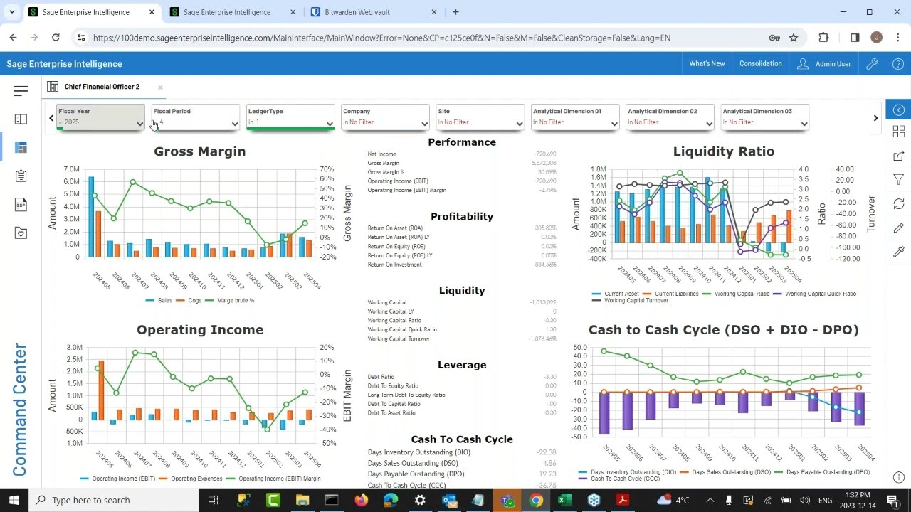 Sage Enterprise Intelligence Dashboards and Reporting