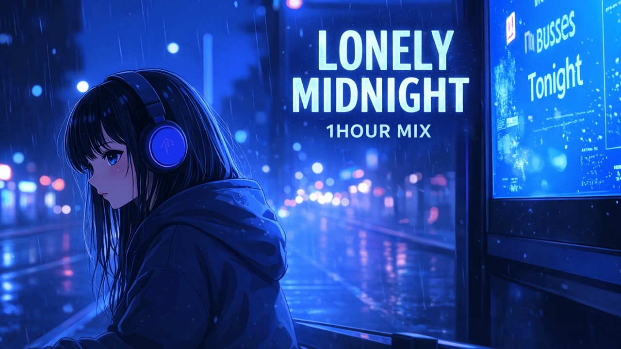 Lonely Midnight Lofi 🌙 | 1 Hour Chill Beats for Study & Relax | 作業用BGM・勉強用BGM・睡眠前