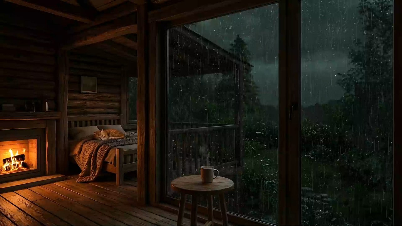 No Ads Rain Sounds for Sleeping - ASMR Rain and Thunder Sounds For Sleeping, Relaxing