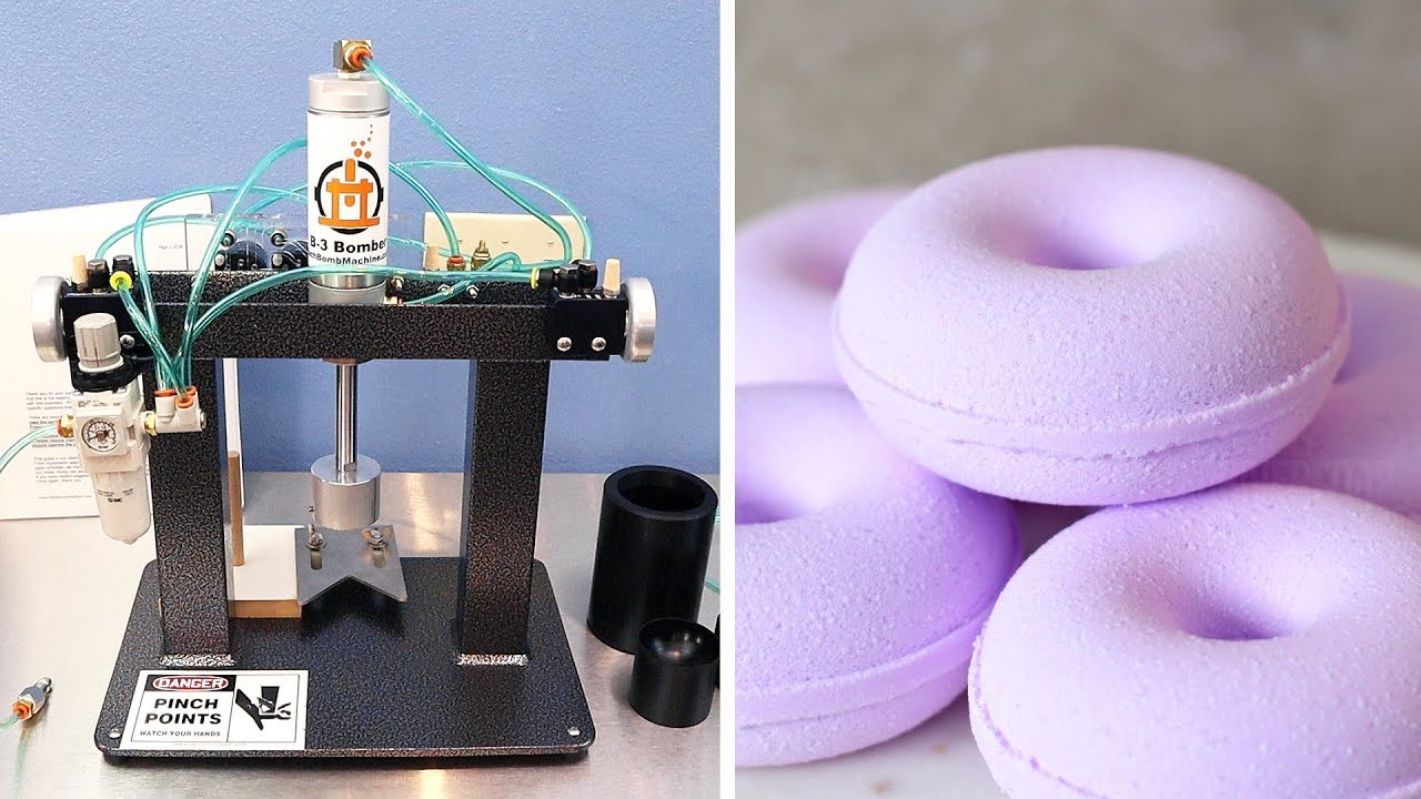 Our New B-3 Bomber Bath Bomb Machine! Unboxing & Testing | MO River Soap