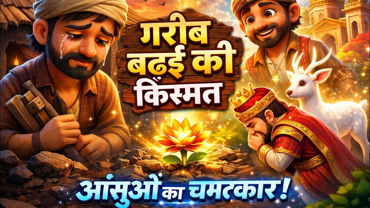 एक ईमानदार बढ़ई और चमत्कारी हिरन 🦌 | Heart Touching Moral Story | Hindi Cartoon