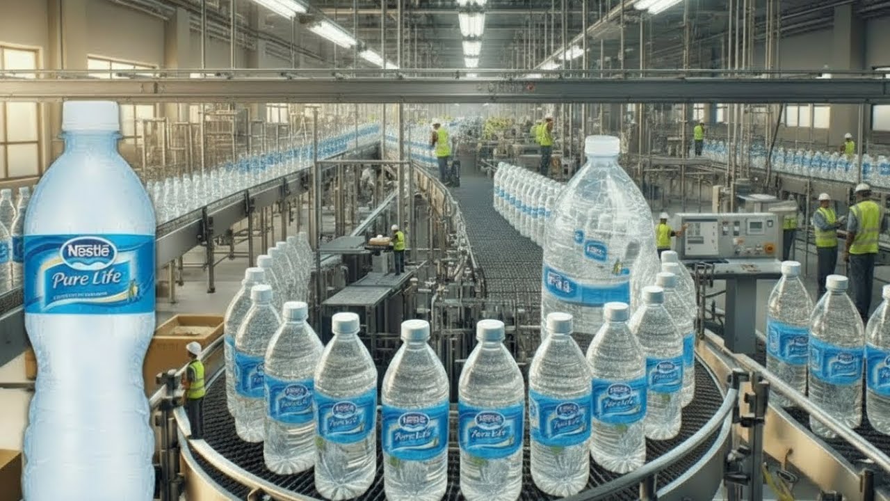 За кулисами завода по производству бутилированной воды – от сырья до идеально герметичных бутылок...