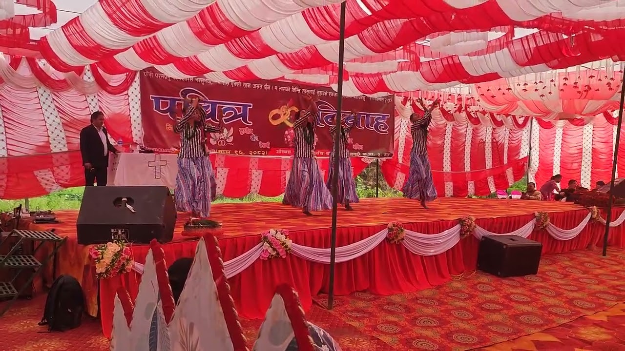 Wedding ceremony//Holy matrimony at Dang//Dance performance//Singer: Anju Pant//Christian song 2026