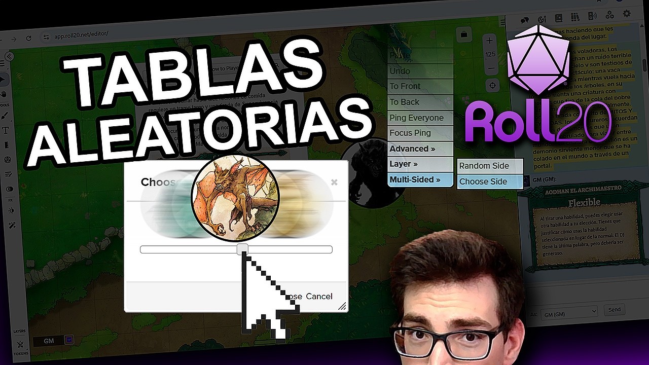 Cómo hacer TABLAS ALEATORIAS en tu Partida de Roll20 🎲