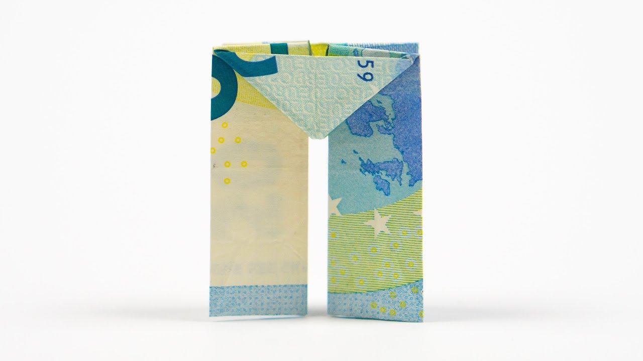 Geld falten Hose, ein Geldgeschenk zur Hochzeit basteln, DIY Anleitung
