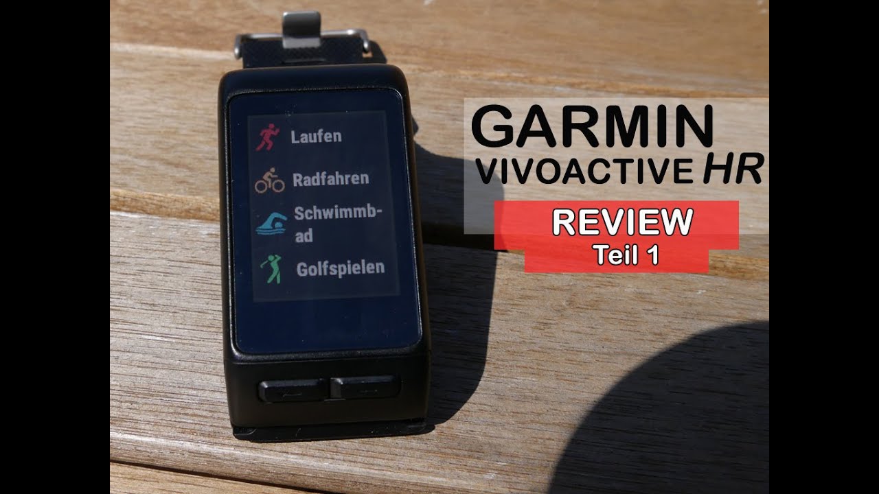 Garmin Vivoactive HR im Test #1: Einstellmöglichkeiten & Menü (deutsch)