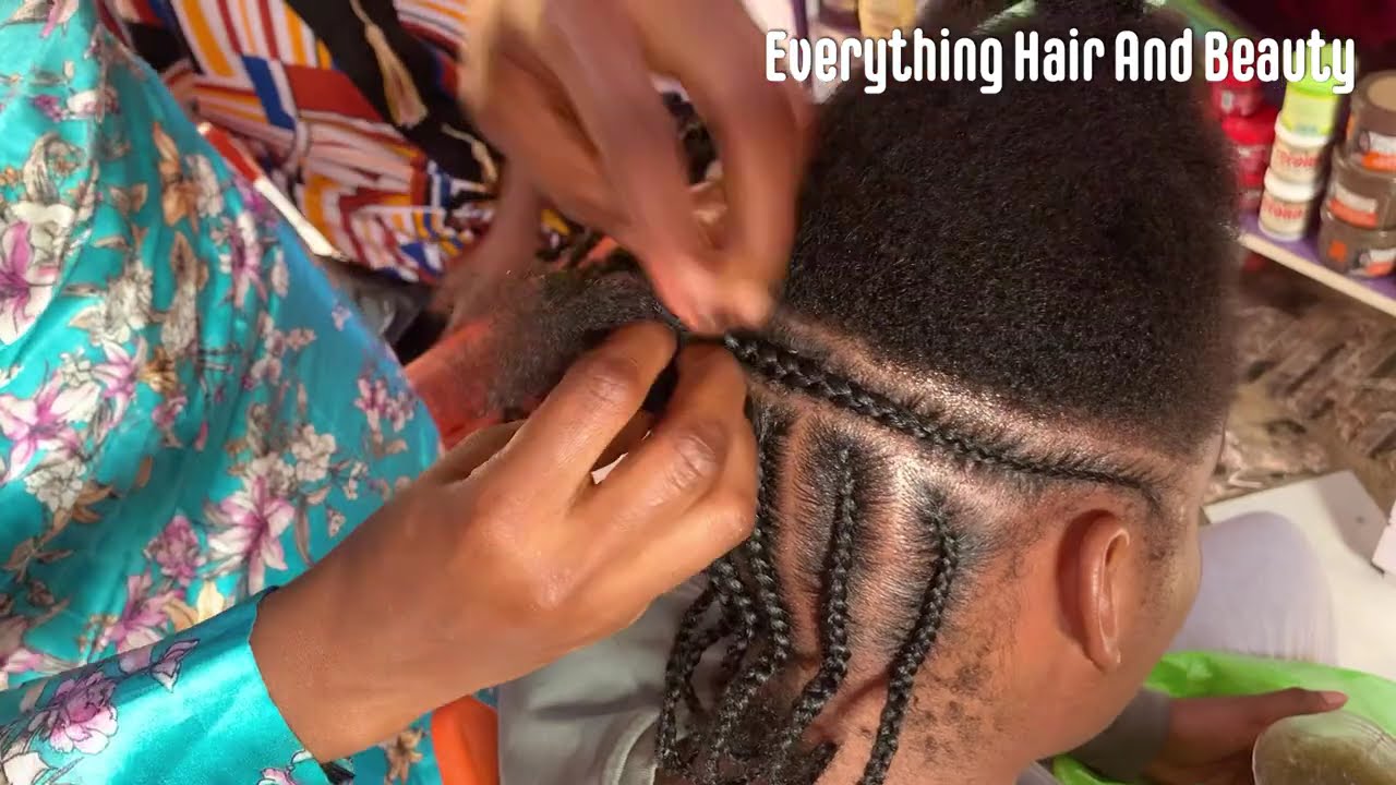 Express Hairstyle I Cornrows On natural hair tutorial | African Hairstyle 