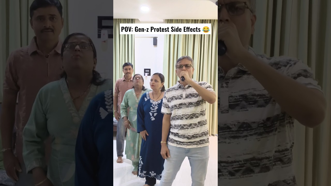 Gen Z protest side effects be like:😂 #shorts #youtubeshorts #genz #memes #bollywood #fyp #viral