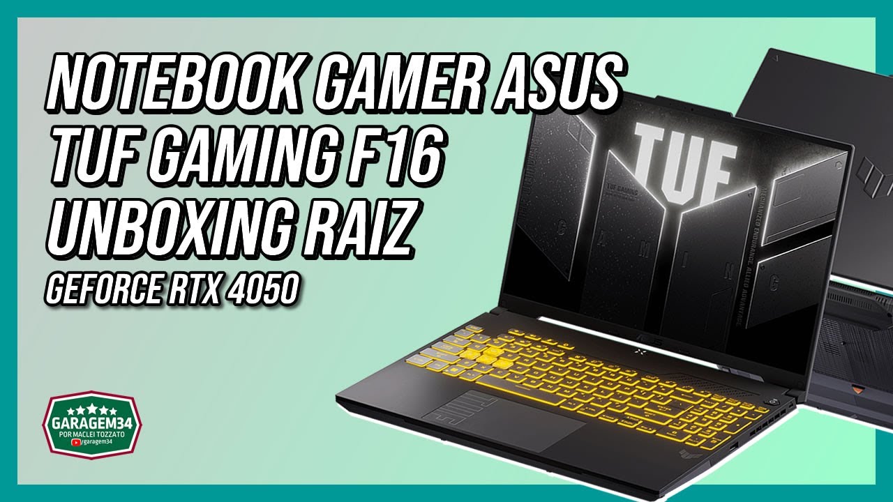 UNBOXING REVIEW DO NOTEBOOK ASUS TUF GAMING F16, EM PORTUGUÊS DO BRASIL