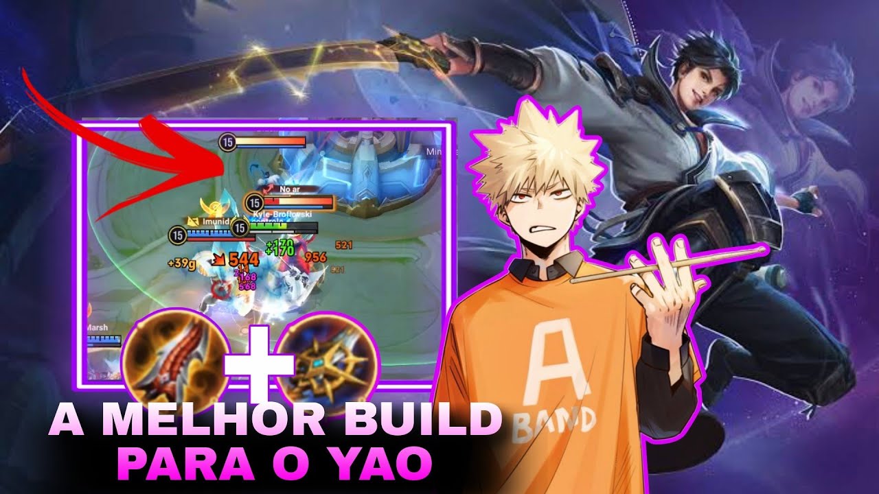YAO NA TOP LANE COM UMA BUILD FULL DANO - HONOR OF KINGS