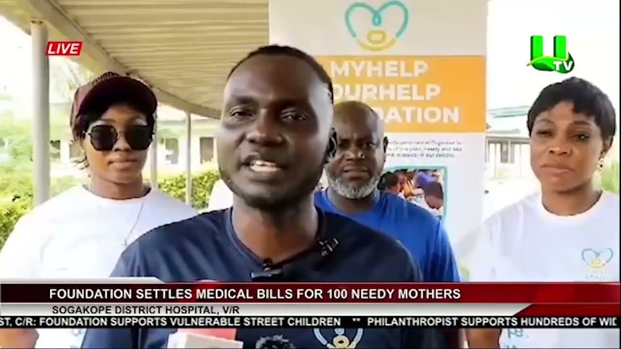 Myhelp-Yourhelp Foundation settled medical bills of GHS 70,000, easing financial burden on mothers