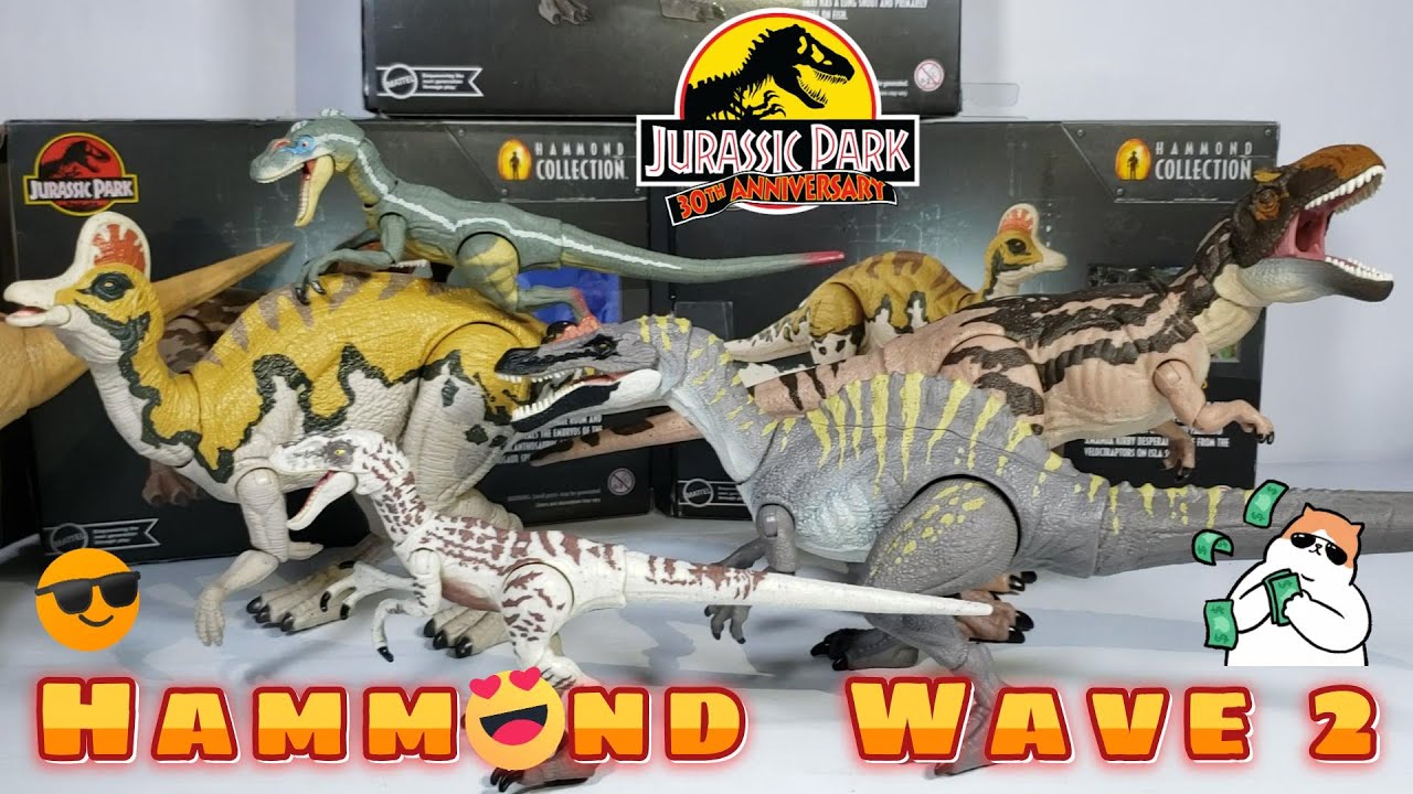 Jurassic World Hammond Collection 2023 Wave 2 Full Review Irritator Corythosaurus Metriacanthosaurus