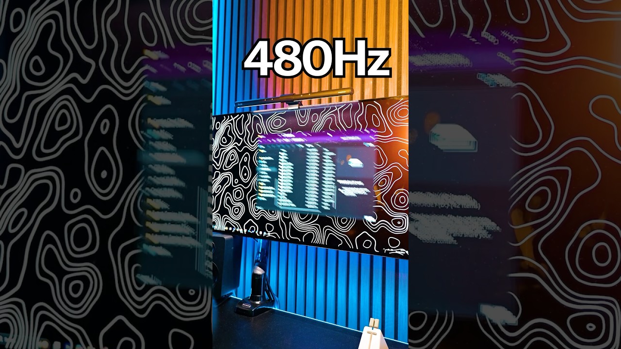 60Hz Vs 480Hz Is INSANE!! #gamingmonitor #pcgaming #fyp #shorts
