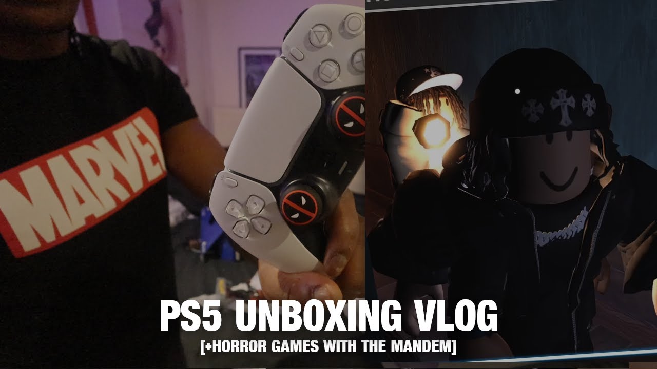 VLOG | PS5 UNBOXING & HORROR GAMES W/THE MANDEM | BLACK FTM