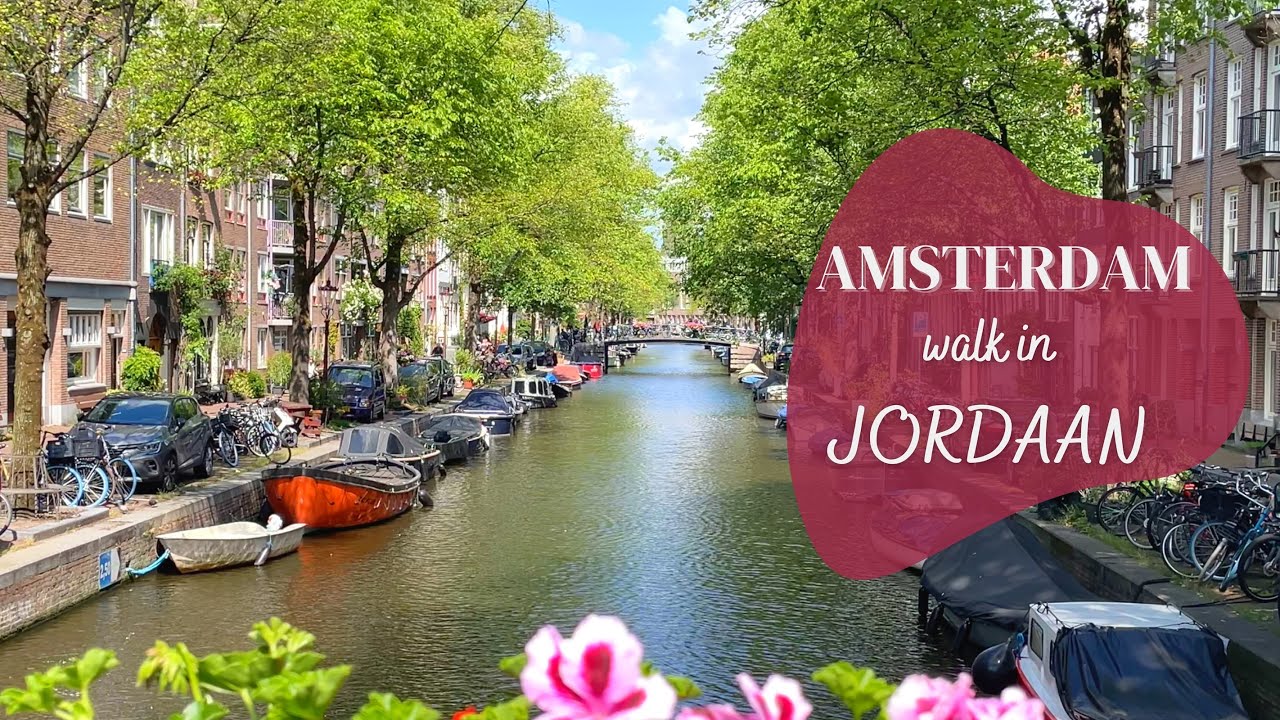 A walk in Jordaan, Amsterdam -- 4K