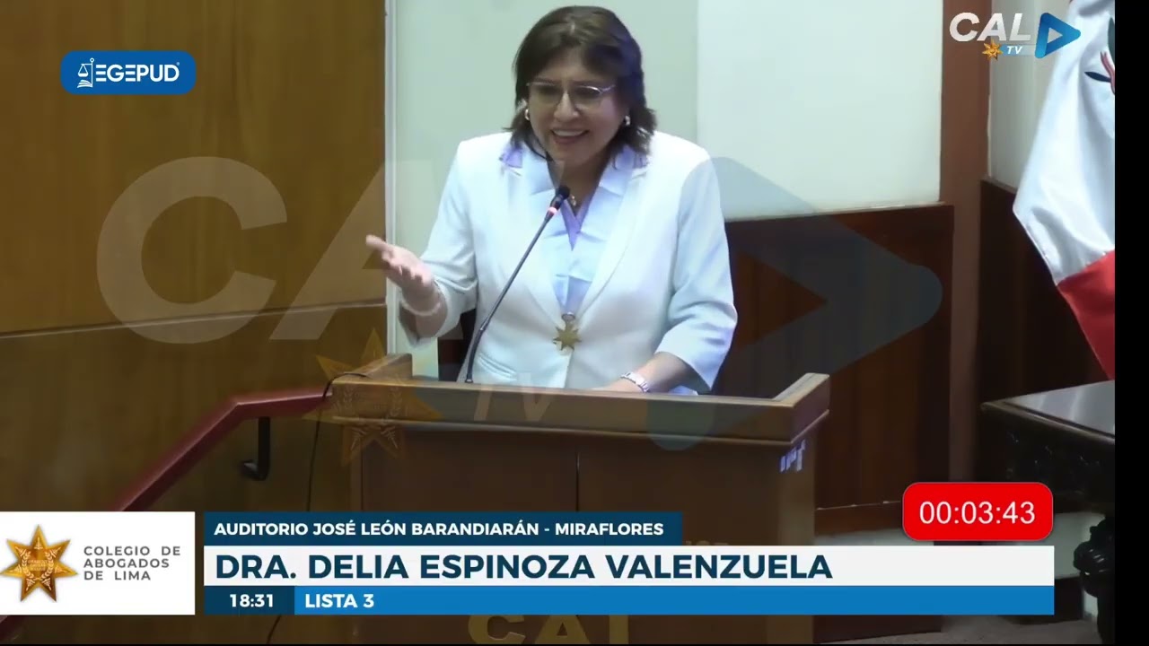 Delia Espinoza explica su  PROPUESTA de GESTIÓN ECONÓMICA para el CAL