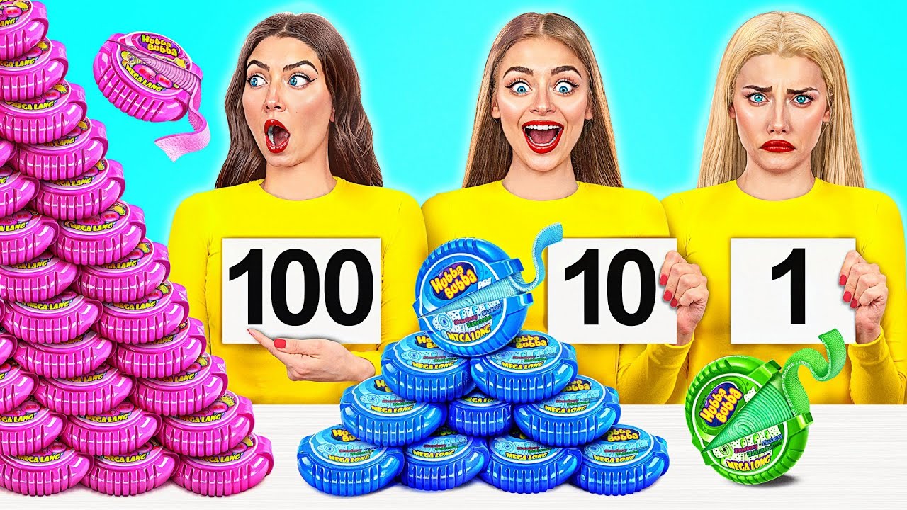 Wyzwanie 100 Warstw Żywności | Epicka Bitwa Na Jedzenie od Multi DO Challenge