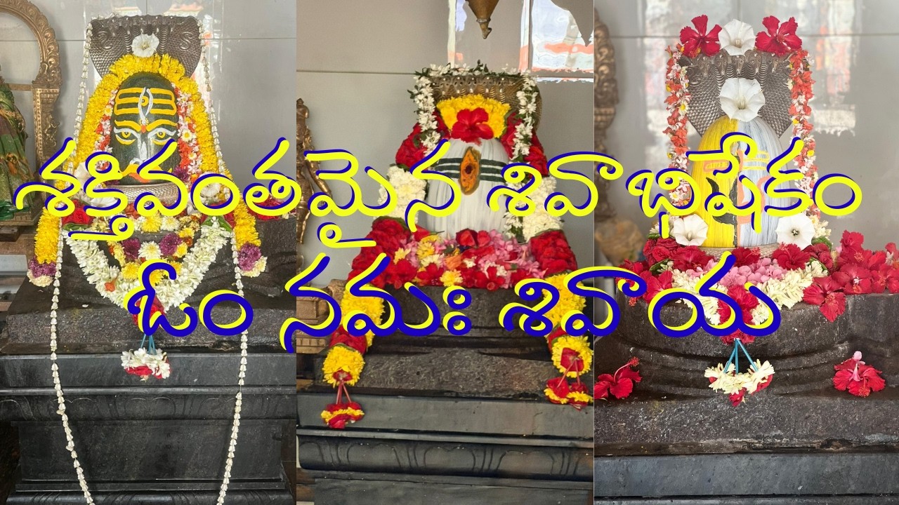 శక్తివంతమైన శివాభిషేకం | రుద్రాభిషేకం | ఓం నమః శివాయ | ప్రత్యేక శివ పూజ | Om Namah Shivaya Telugu |