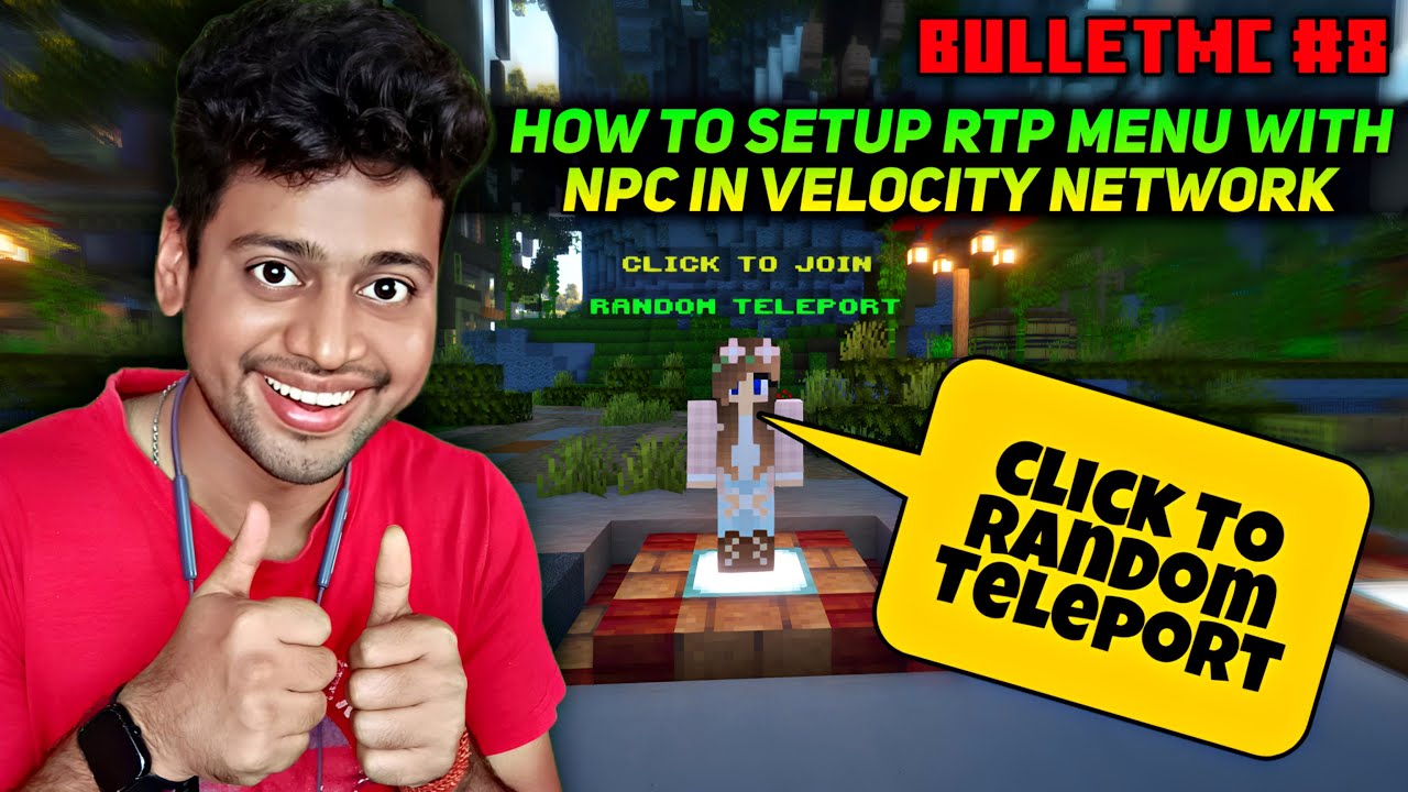 How To Setup RTP Menu in NPC | BetterRTP Setup | RTP Gui | DeluxeMenus RTP | BulletMC #8