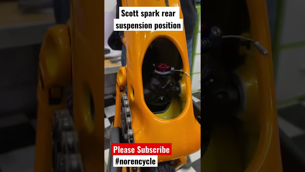 Rear suspension of Scott Spark position in the frame . 